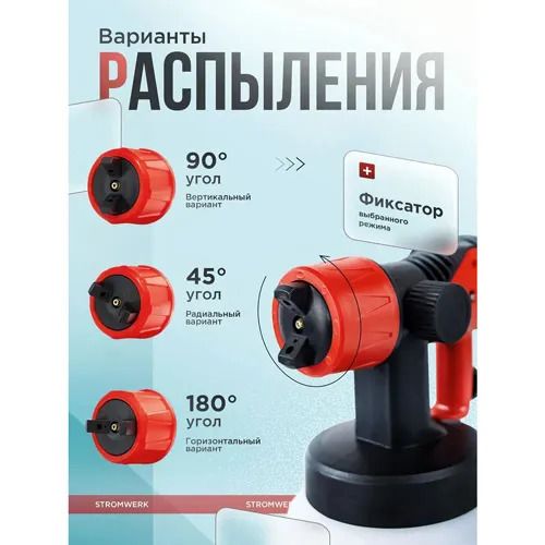 Краскопульт электрический для краски стен 1200 мл 