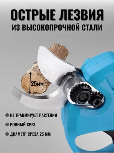 Секатор аккумуляторный в кейсе