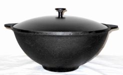 Казан чугунный 6 л с крышкой "Наманган"