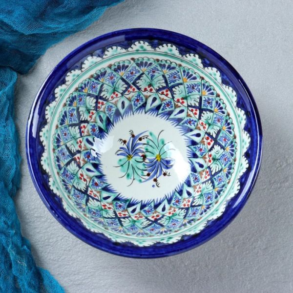 Коса Риштанская Керамика "Узоры" 18 см, большая 