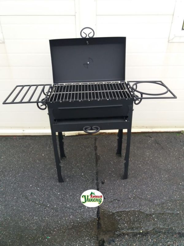 Мангал с крышкой BBQ, жаровня 3 мм
