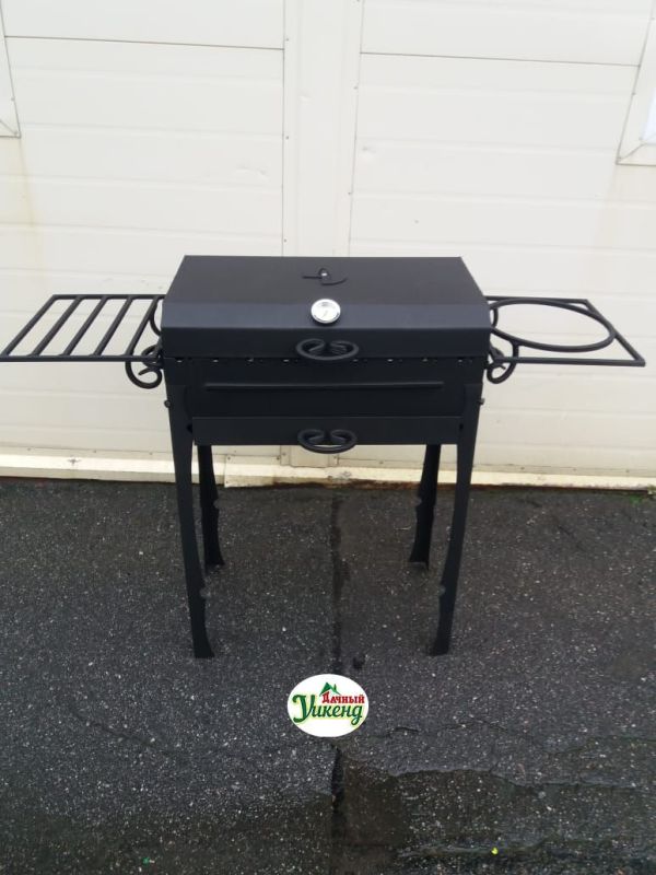 Мангал с крышкой BBQ, жаровня 3 мм