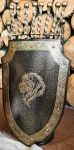 Подставка для шампуров и аксессуаров щит "Лев"
